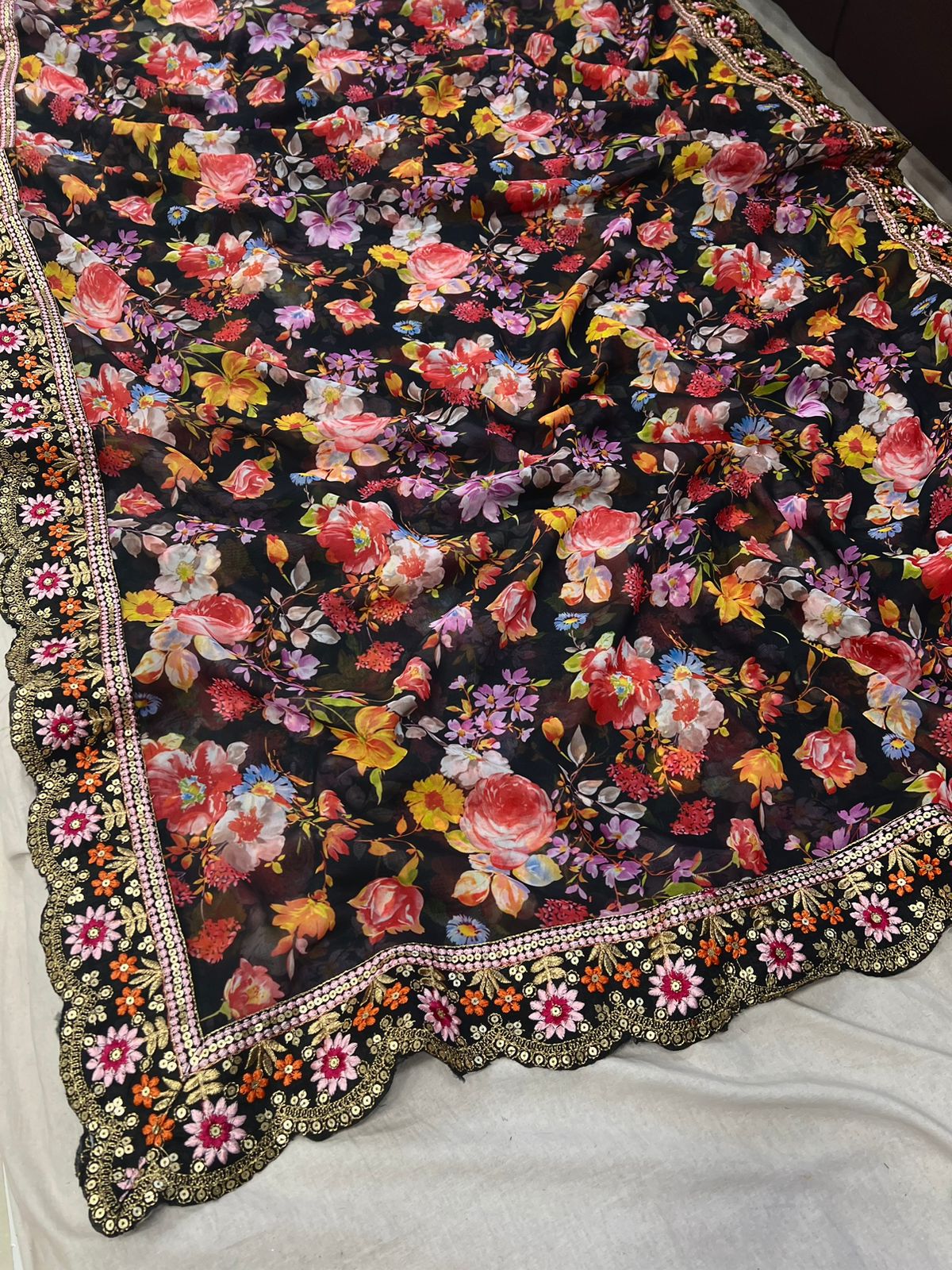  BT 1203 Georgette Party Wear Sarees Catalog